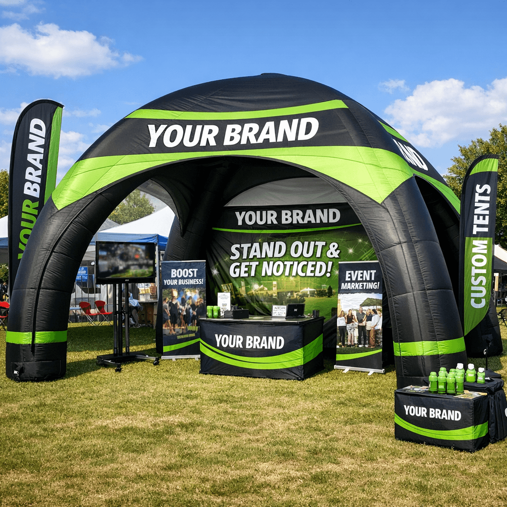 Illustration of Advertising Inflatable Tent