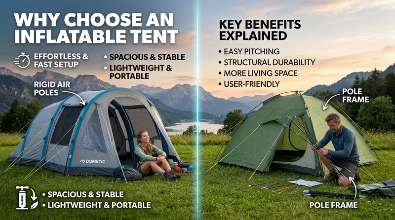 Why Choose An Inflatable Tent Over A Traditional Tent